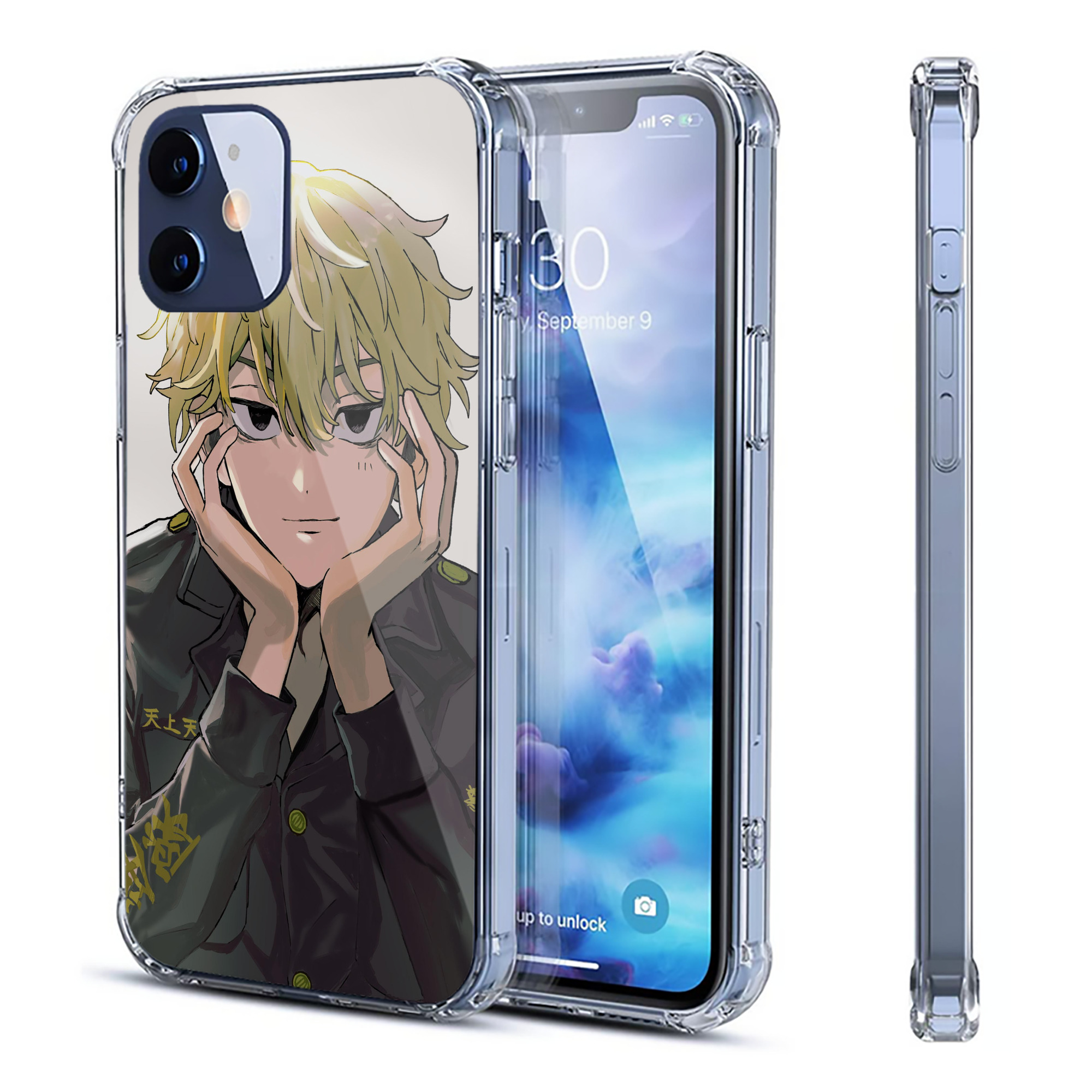 （画像用） 東京リベンジャーズ Tokyo Revengers 【iPhone 12シリーズ対応】透明スマホケース（クリアソフトケース）